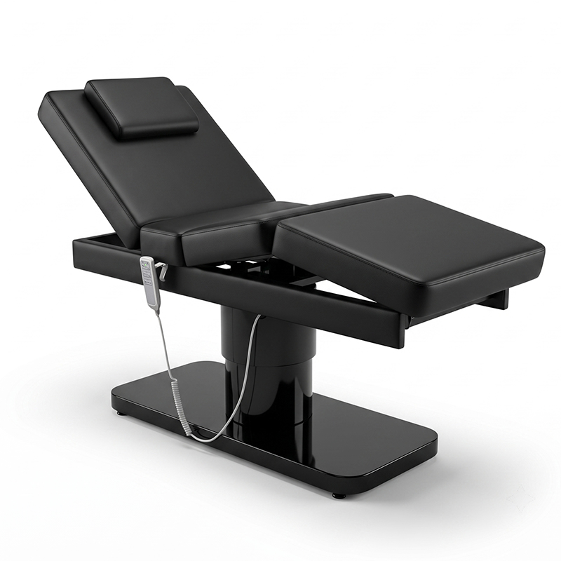 Spa Wellness And Beauty - Black Minimalist 3-Motor Spa Massage Furniture