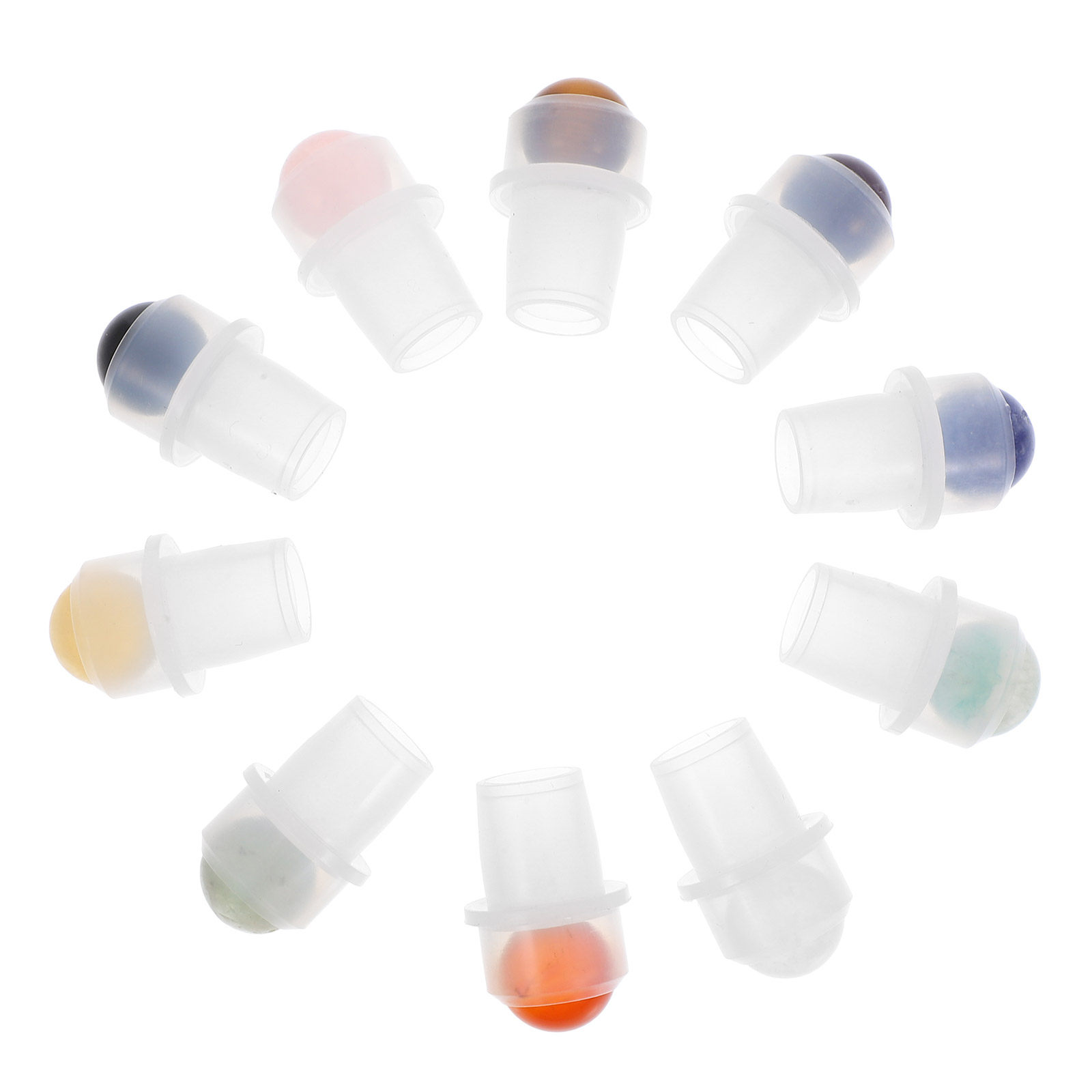 10Pcs Perfume Roller Top Inser - Jade Roller Stone ulasan dan harga