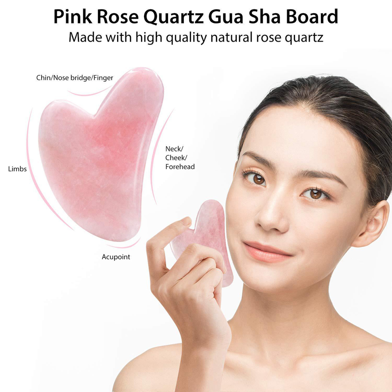 Natural Rose Quartz Jade Rolle - Jade Roller Stone ulasan dan harga