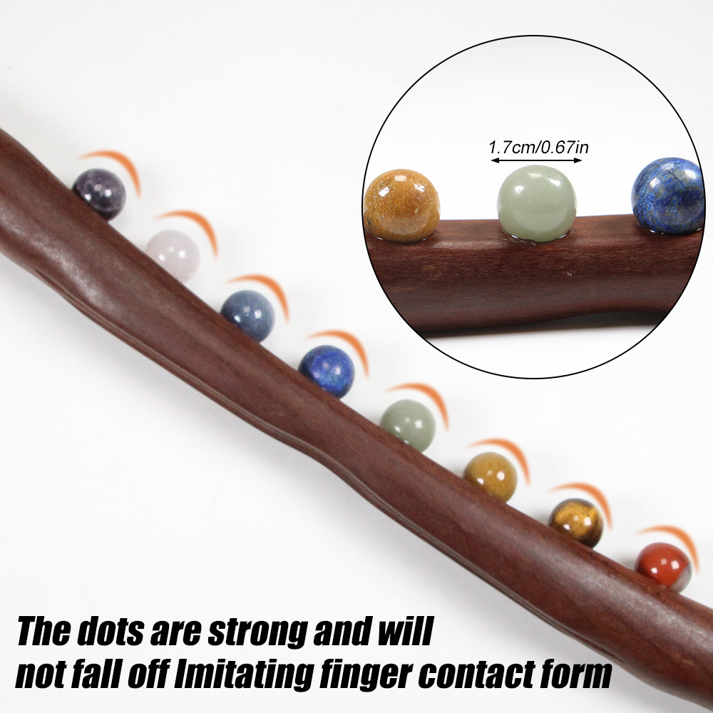 Wood Massage Stick 10 Jade Sto - Jade Roller Stone ulasan dan harga