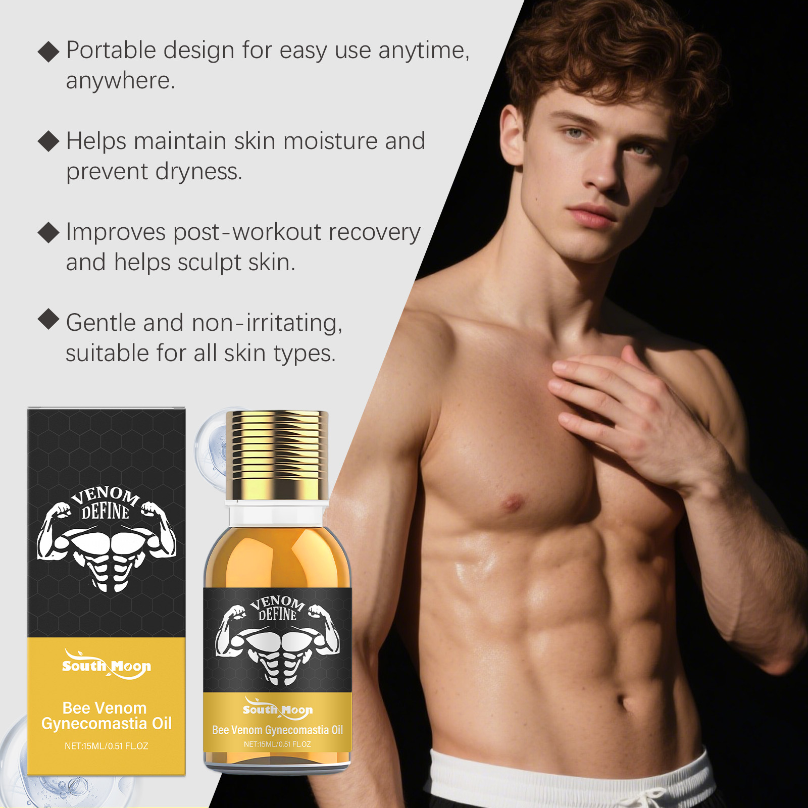 Bee Venom Gynecomastia Oil For - Spa And Wellness ulasan dan harga