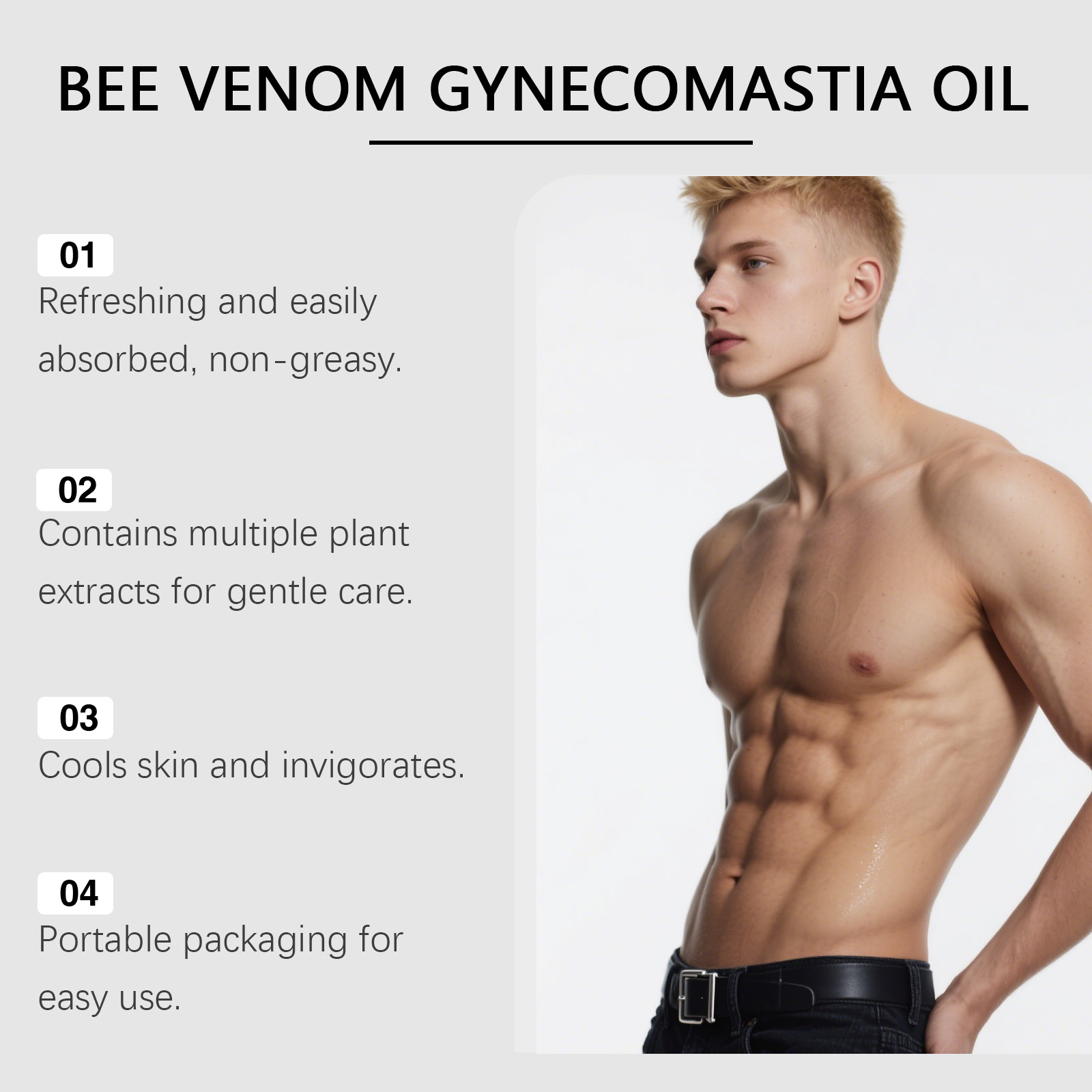 Bee Venom Gynecomastia Oil For - Spa And Wellness ulasan dan harga
