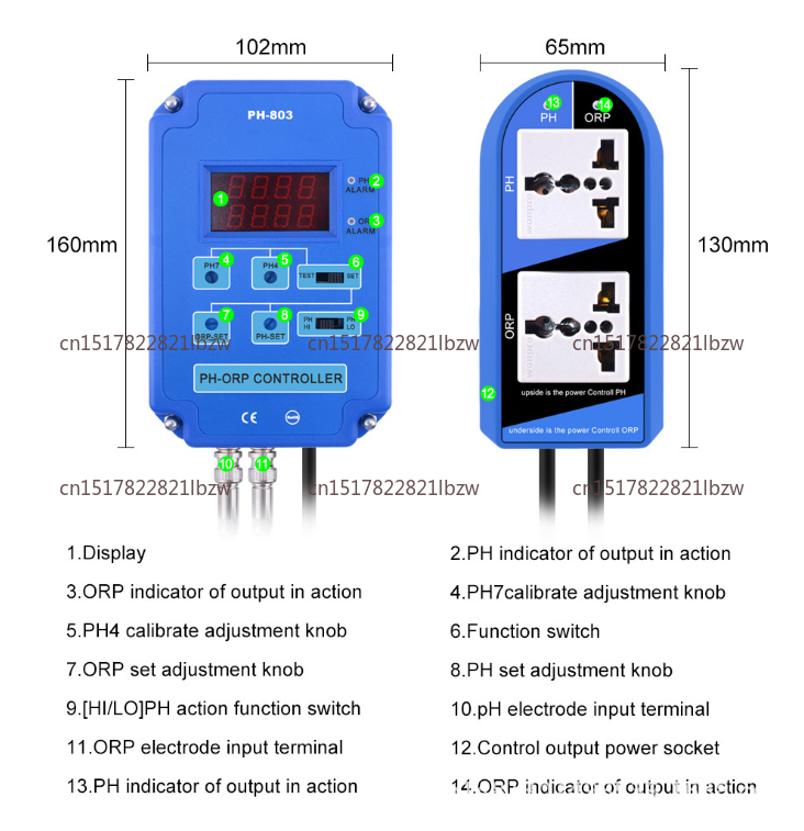 2-In-1 Digital PH/ORP Meter Re - W Spa & Wellness ulasan dan harga