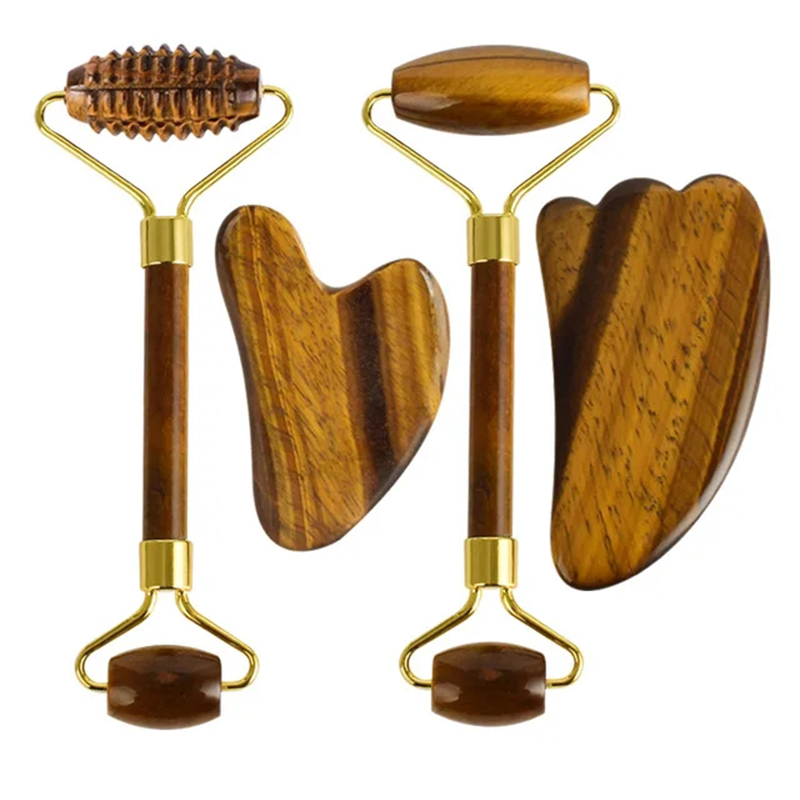 Natural Tiger Eye Jade Roller  - Jade Roller Stone ulasan dan harga