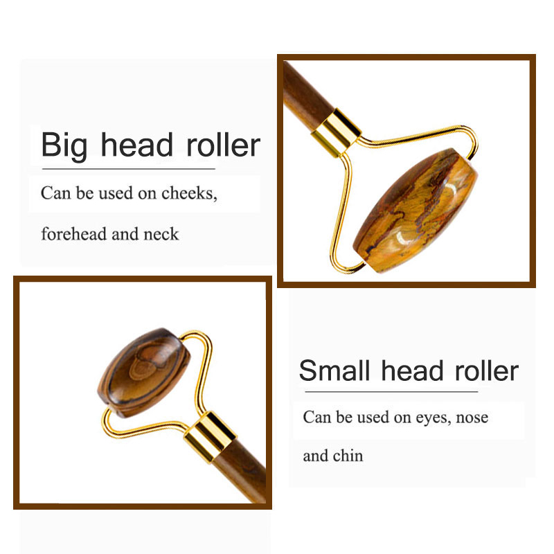 Natural Tiger Eye Jade Roller  - Jade Roller Stone ulasan dan harga
