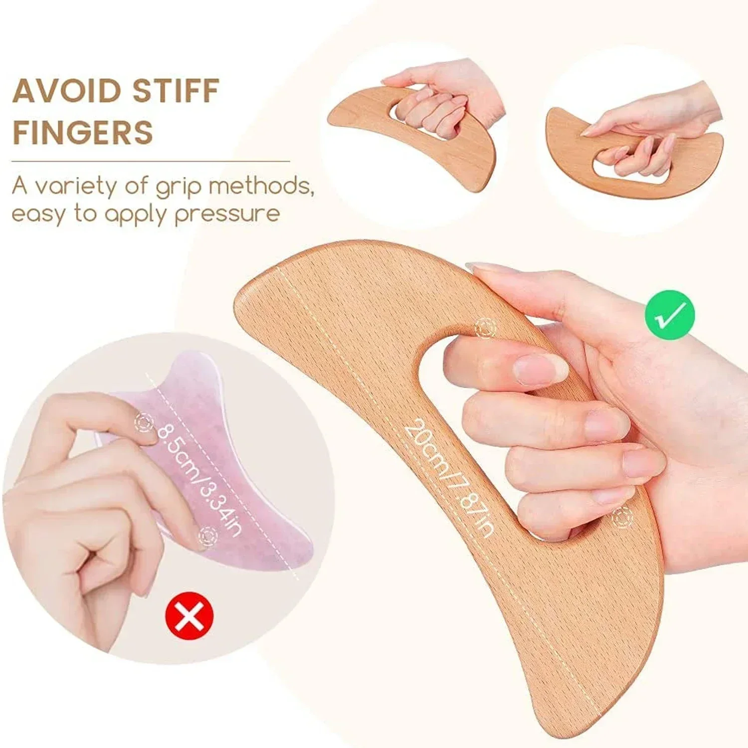 Wooden Gua Sha Tool for Body M - Spa And Wellness ulasan dan harga