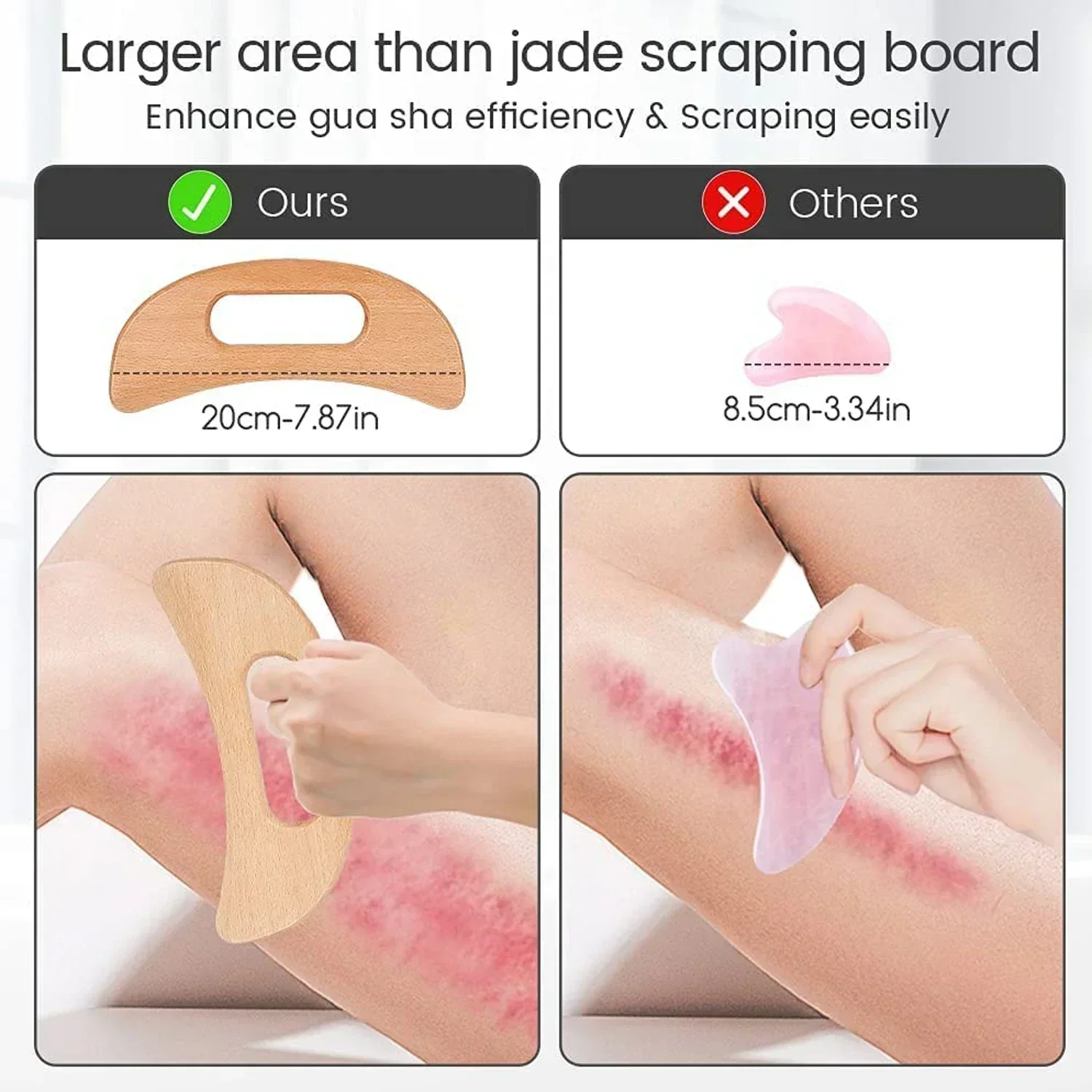 Wooden Gua Sha Tool for Body M - Spa And Wellness ulasan dan harga
