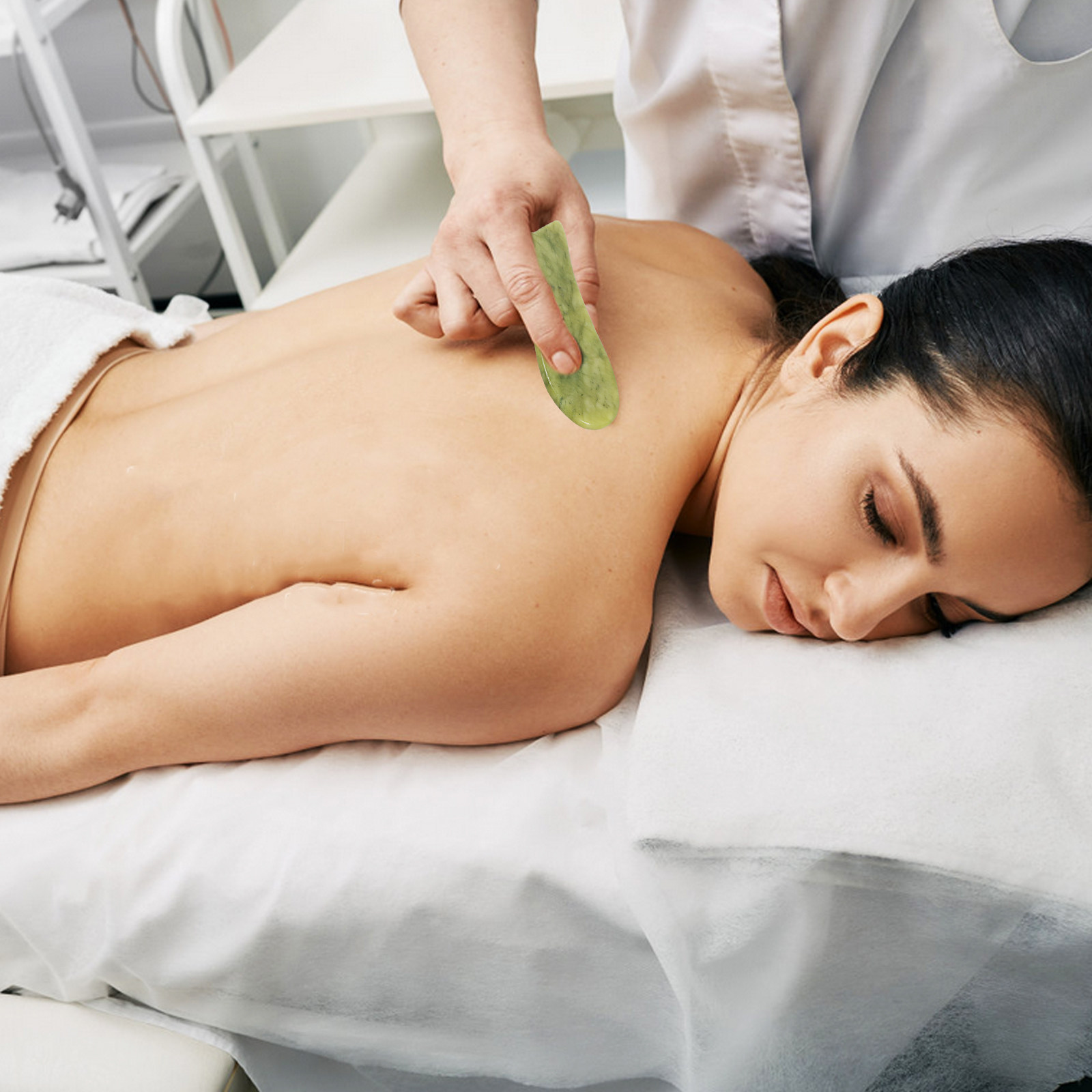 2Pcs Natural Jade Gua Sha Scra - Spa And Wellness ulasan dan harga