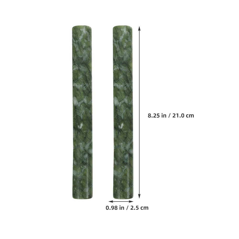 2Pcs Natural Stone Dough Rolle - Jade Roller Stone ulasan dan harga