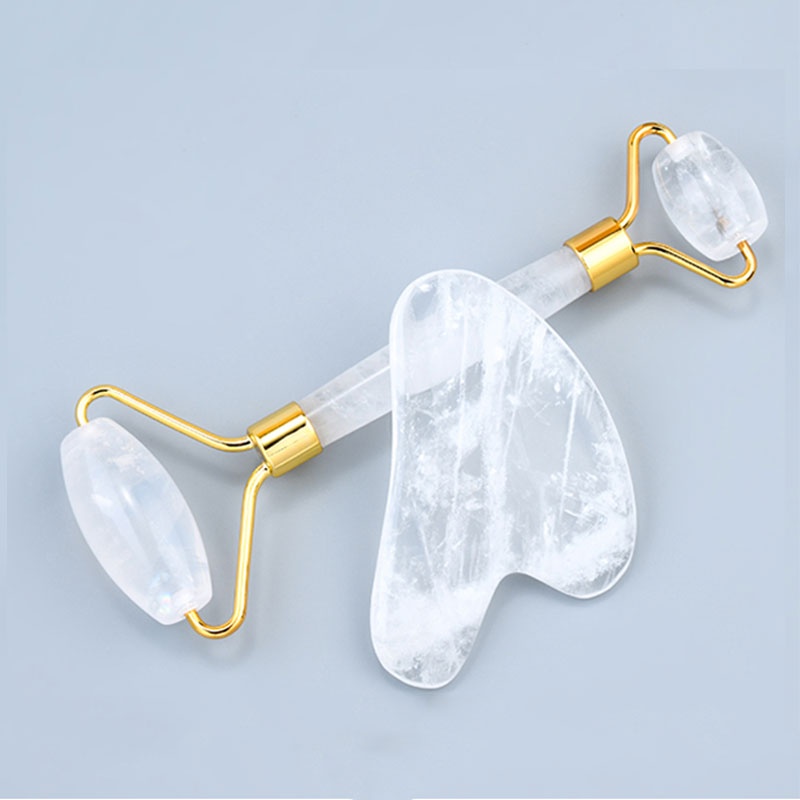 Natural White Crystal Face Mas - Jade Roller Stone ulasan dan harga