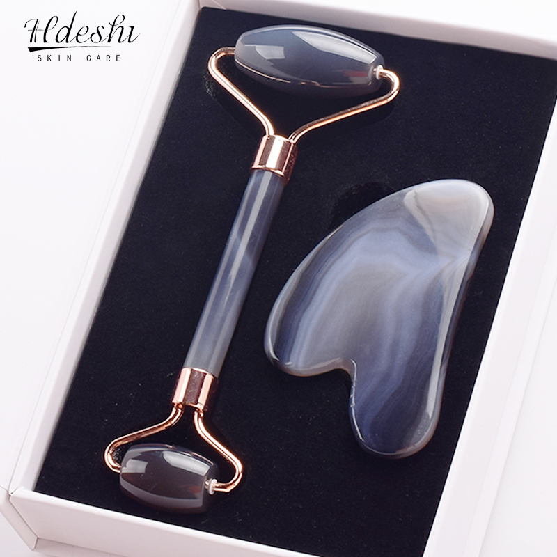 Grey agate Jade Roller Massage - Jade Roller Stone ulasan dan harga