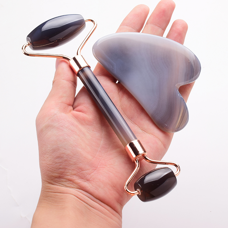Grey agate Jade Roller Massage - Jade Roller Stone ulasan dan harga