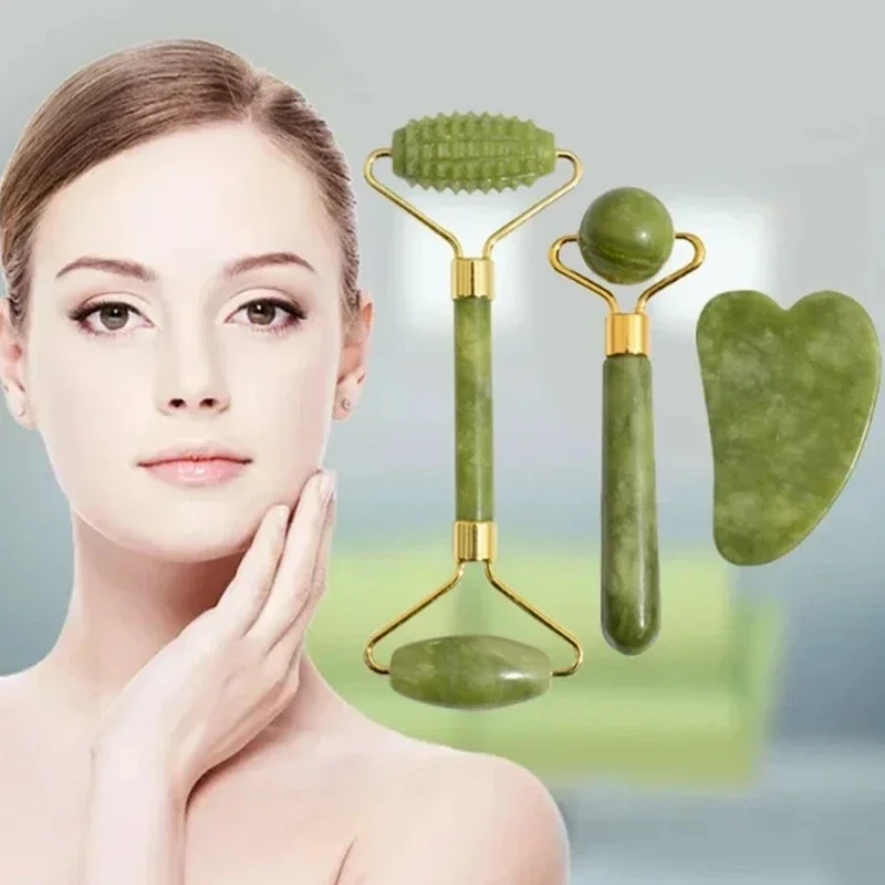 Natural Jade Roller Face Gua S - Jade Roller Stone ulasan dan harga