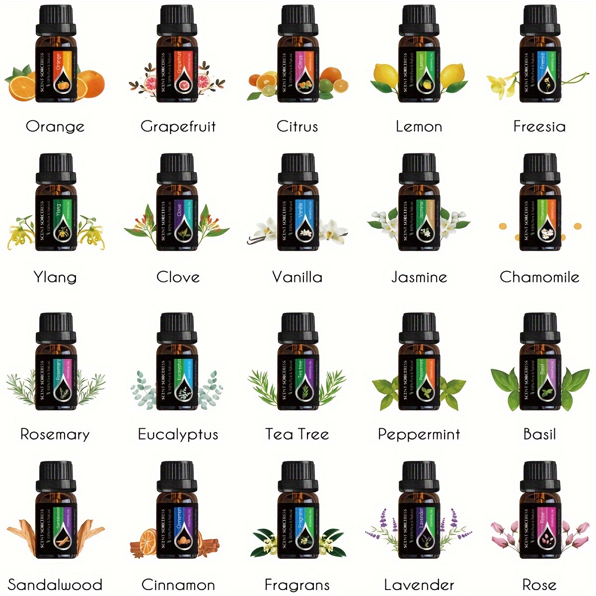 20pcs/set Black Classic Essent - Spa And Wellness ulasan dan harga