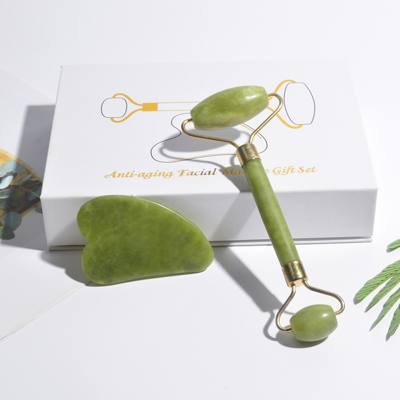 Natural Jade Roller Face Gua S - Jade Roller Stone ulasan dan harga